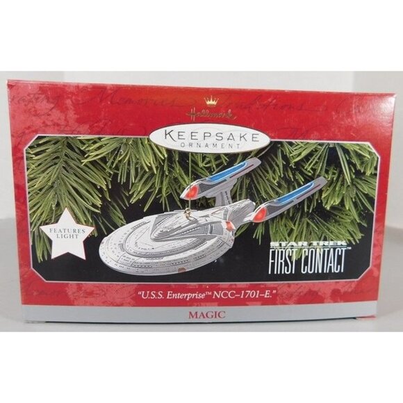 440/1352 Hallmark Keepsake Ornament ~ U.S.S. Enterprise NCC-1701-E 1998 ~ Star T - Picture 1 of 3